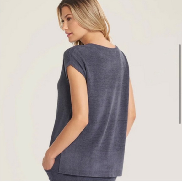 Barefoot Dreams Tops - Barefoot Dreams COZYCHIC ULTRA LITE Cap Sleeve Tee